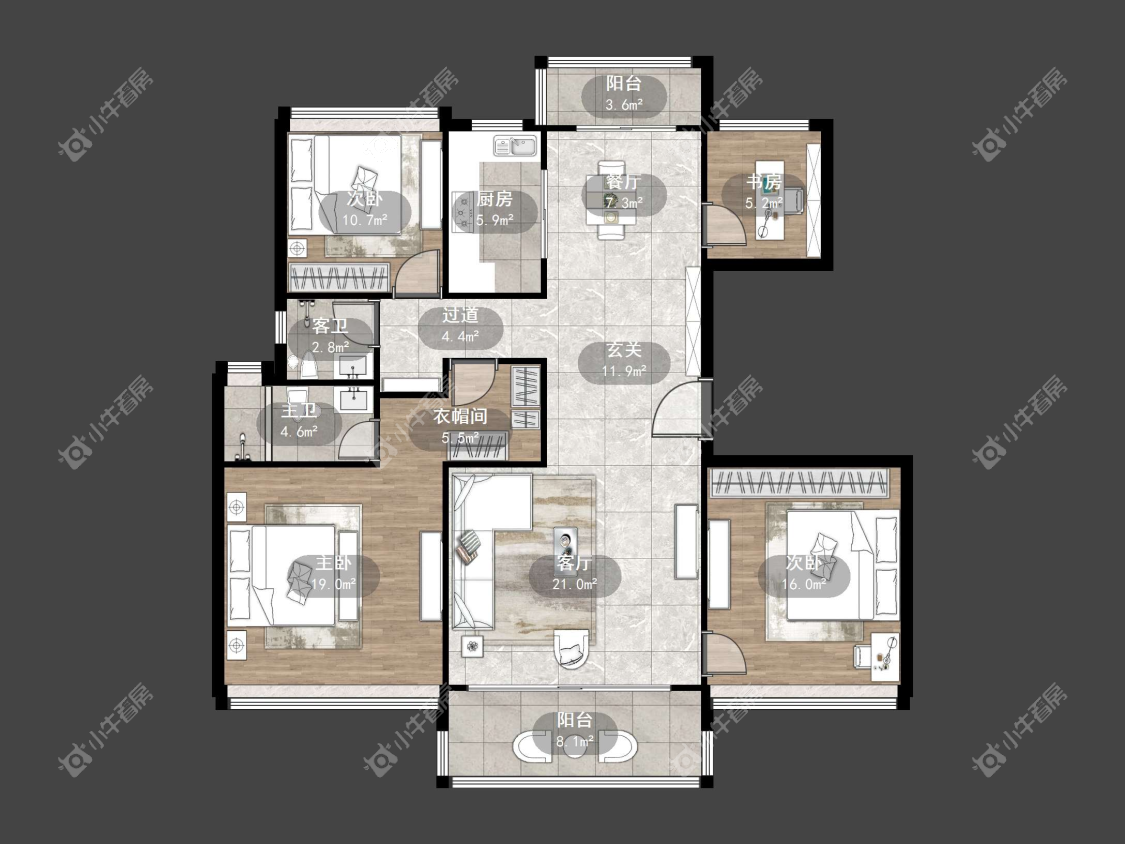 镇江碧桂园樾府在售二手房源户型图_小牛看房