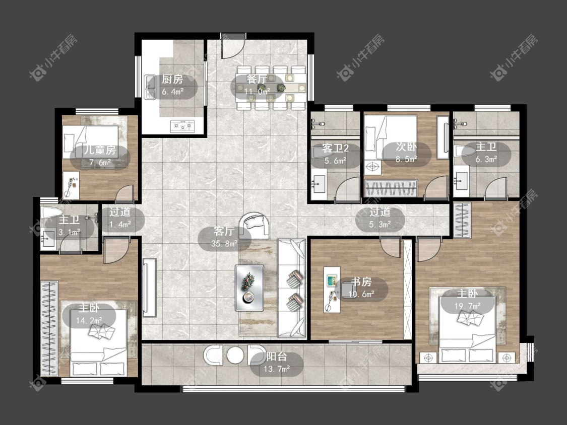 镇江中南熙悦城中南二期在售二手房源户型图_小牛看房