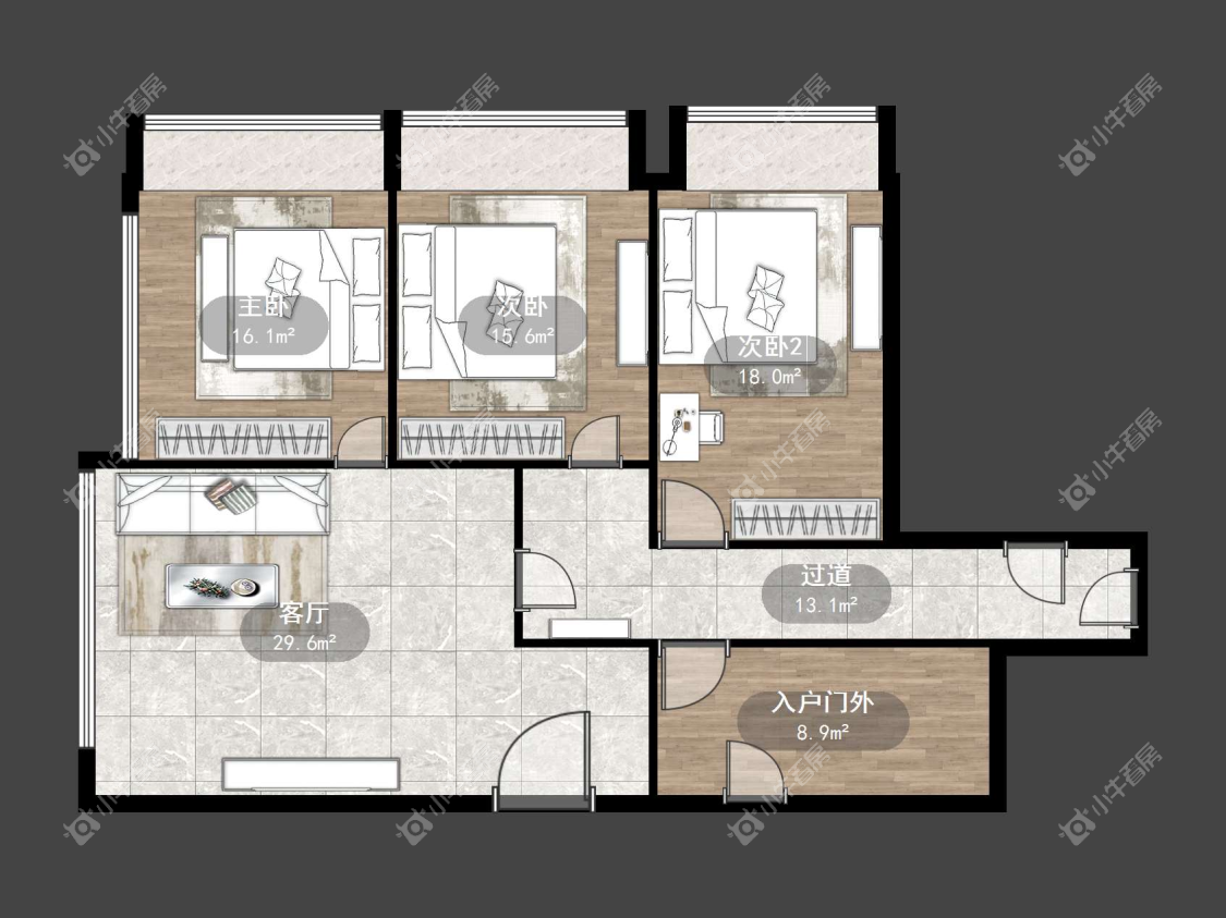 镇江吾悦广场（丹阳）在售二手房源户型图_小牛看房
