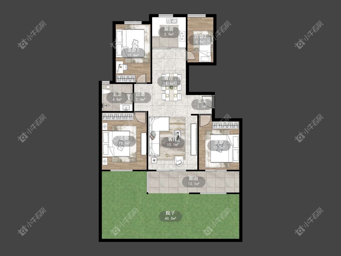 镇江和园在售二手房源户型图_小牛看房