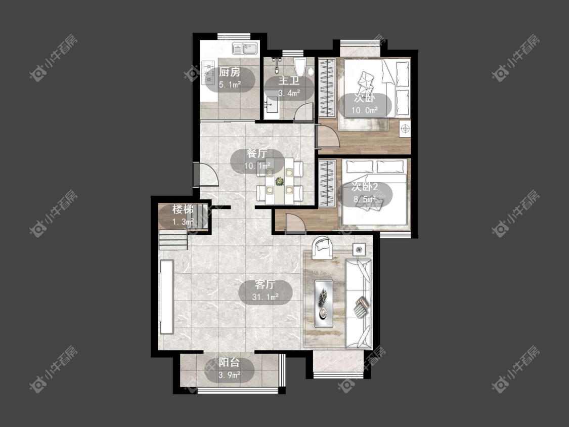 镇江澳都花城在售二手房源户型图_小牛看房