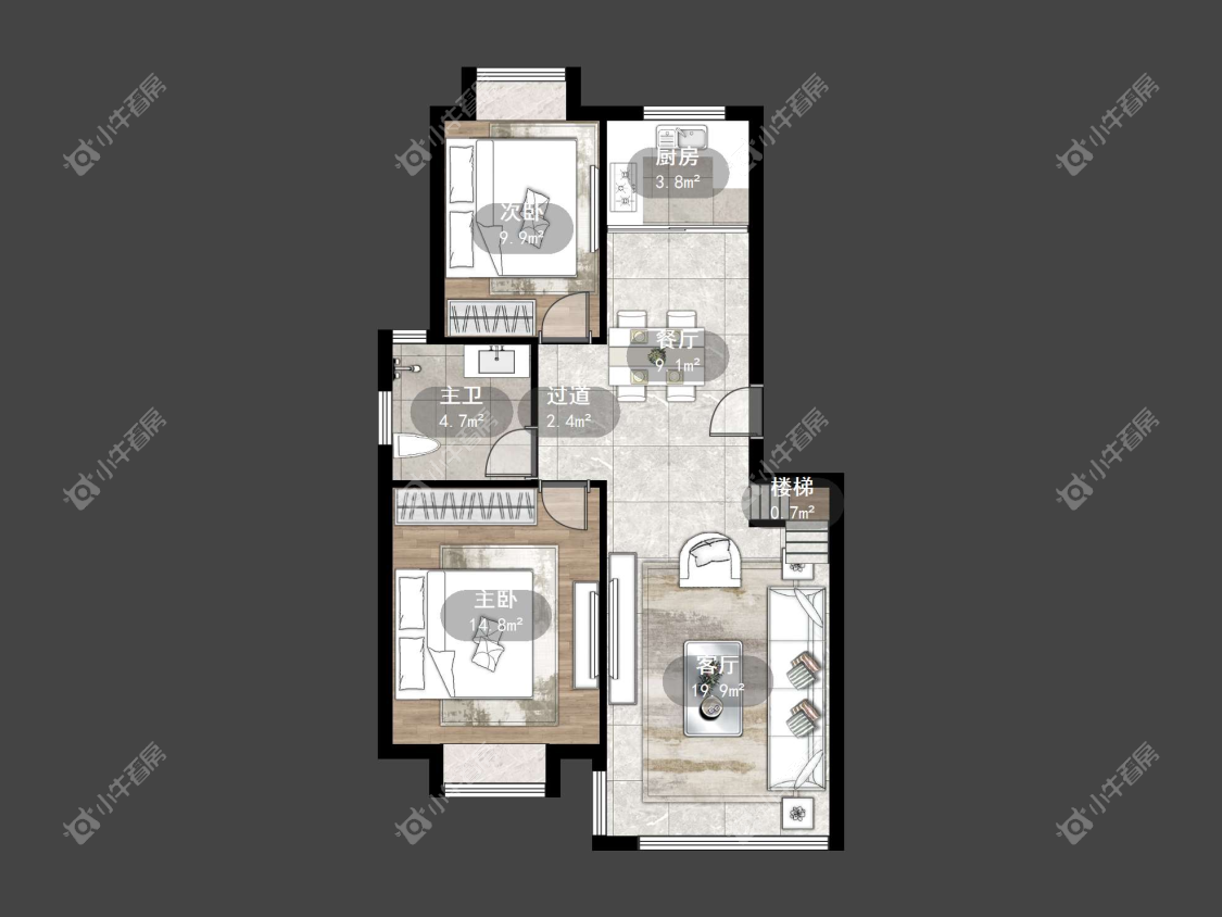 镇江练湖新城在售二手房源户型图_小牛看房