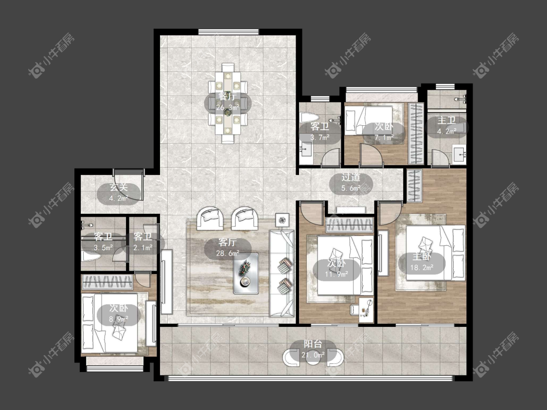 镇江中海臻如府在售二手房源户型图_小牛看房
