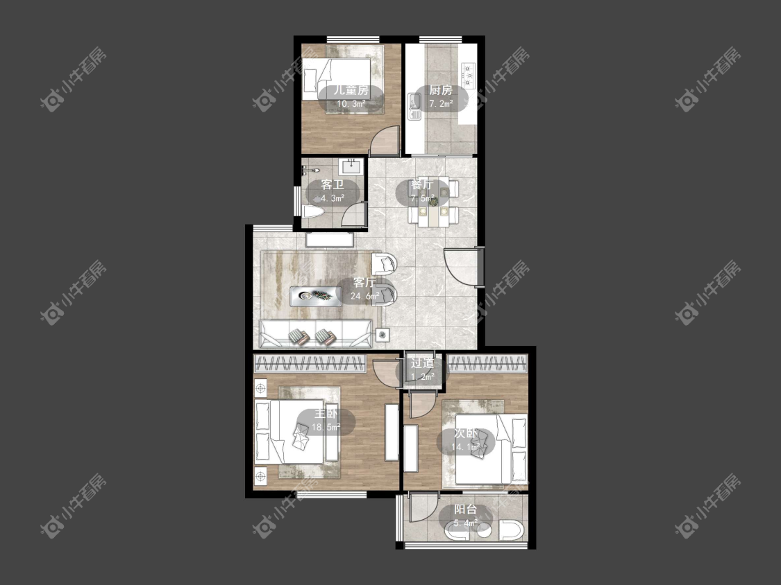 镇江伊甸园在售二手房源户型图_小牛看房