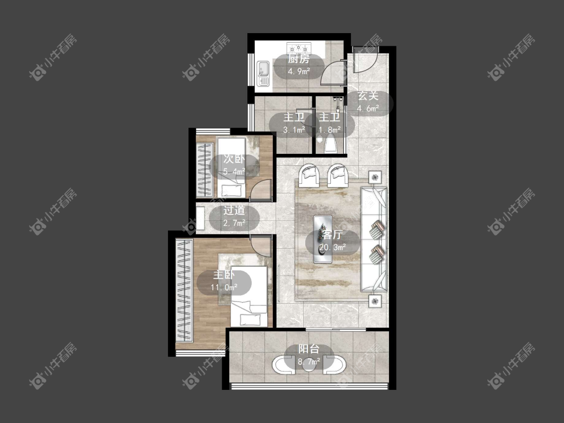 镇江国信宜和在售二手房源户型图_小牛看房