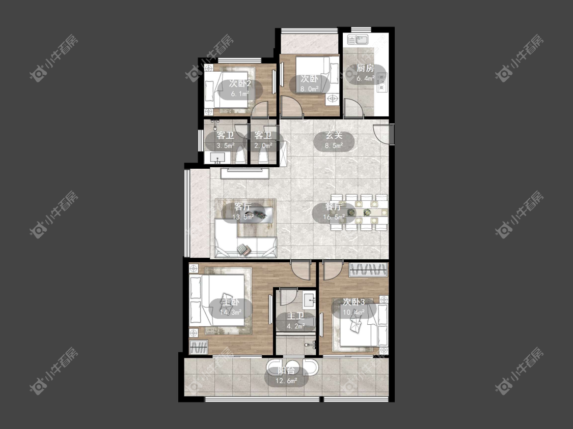 镇江吾悦华府金郡（丹阳）在售二手房源户型图_小牛看房