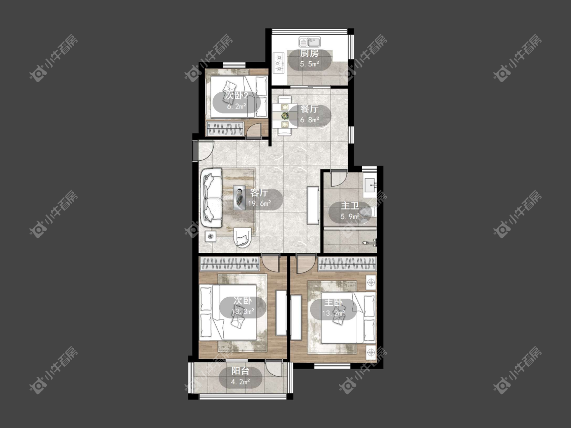 镇江东方苑在售二手房源户型图_小牛看房