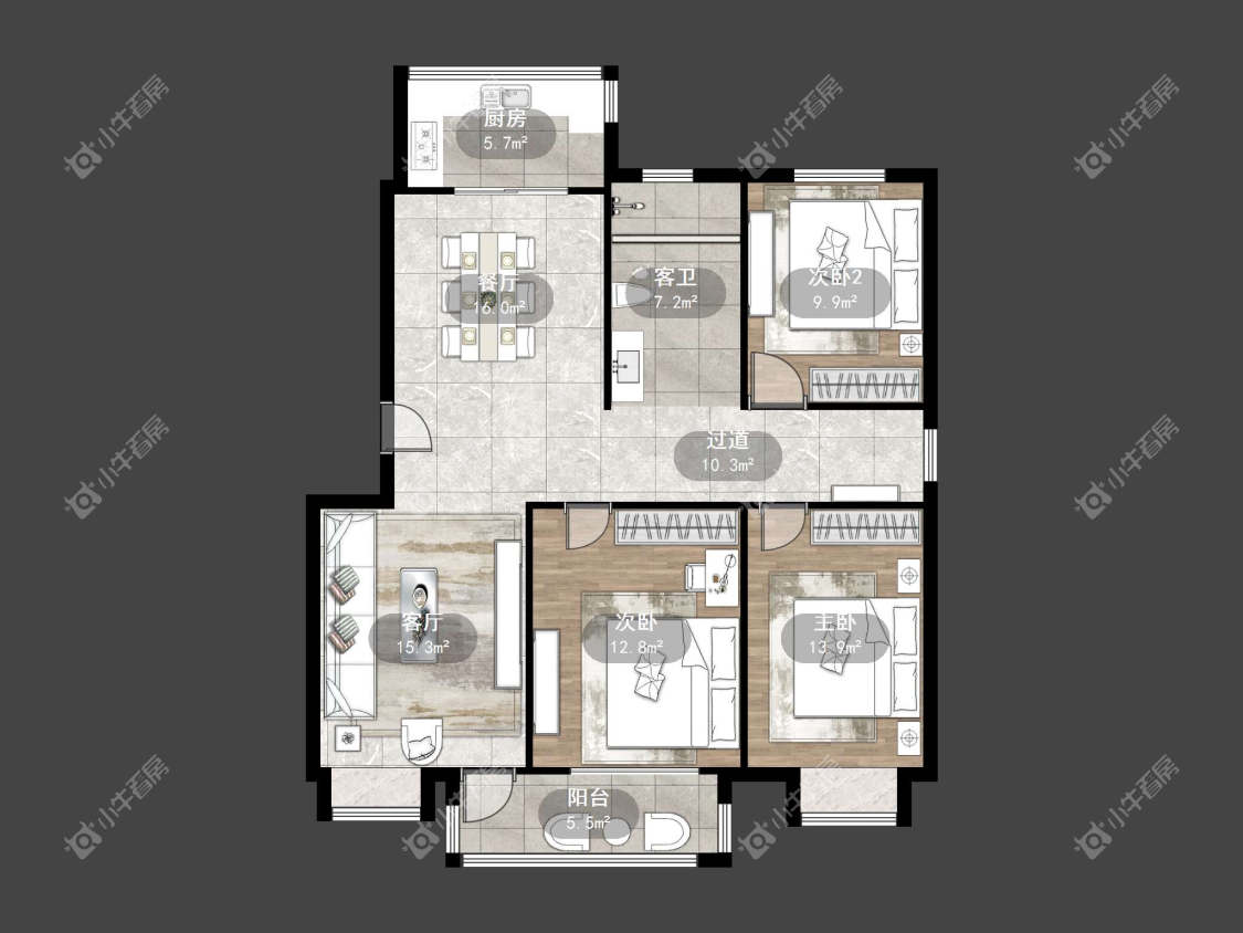 镇江幸福三区在售二手房源户型图_小牛看房