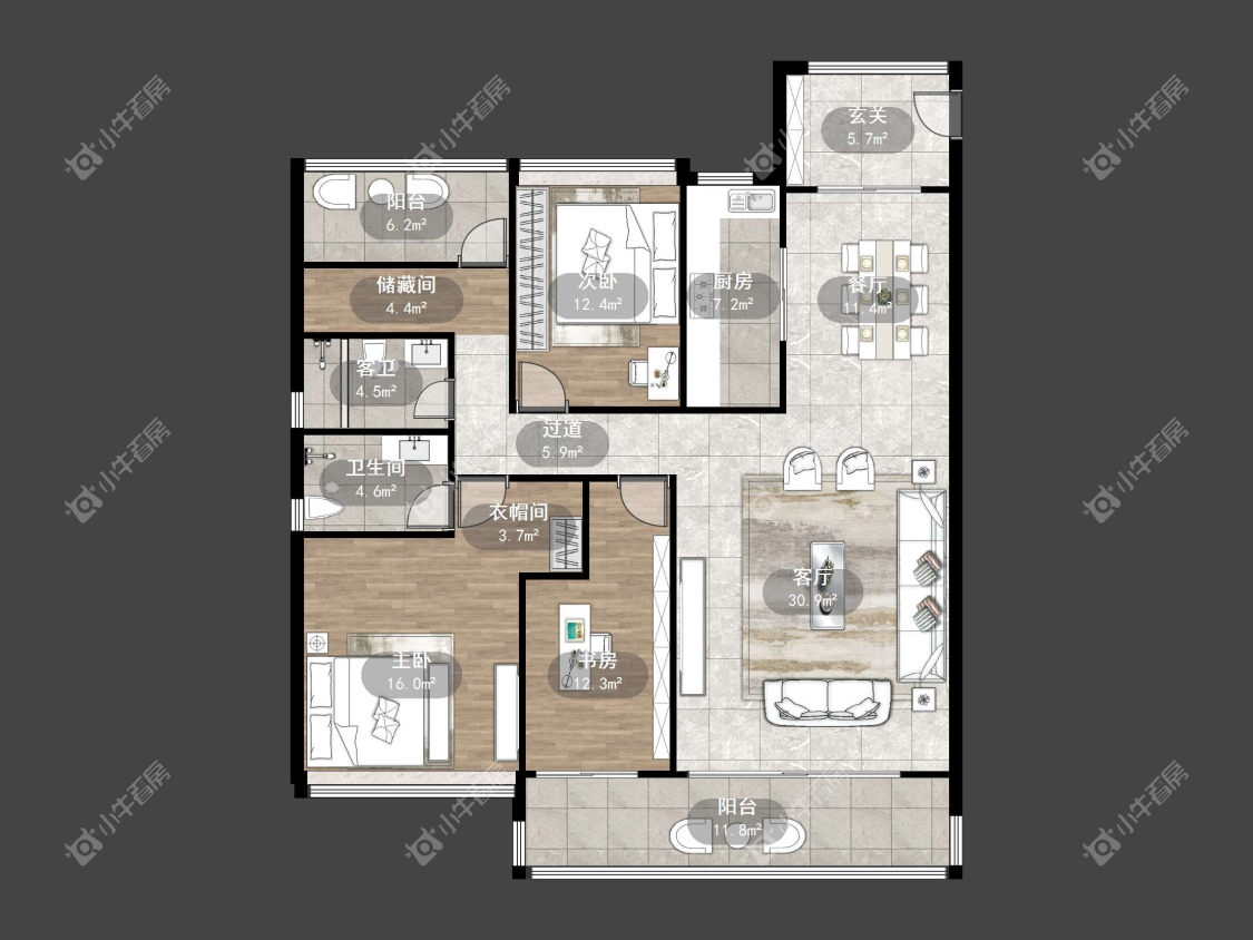 镇江凤熹台在售二手房源户型图_小牛看房