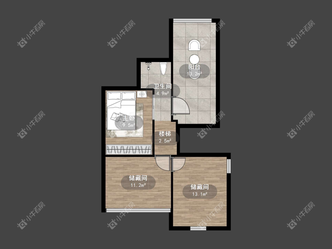 镇江大桥新村在售二手房源户型图_小牛看房