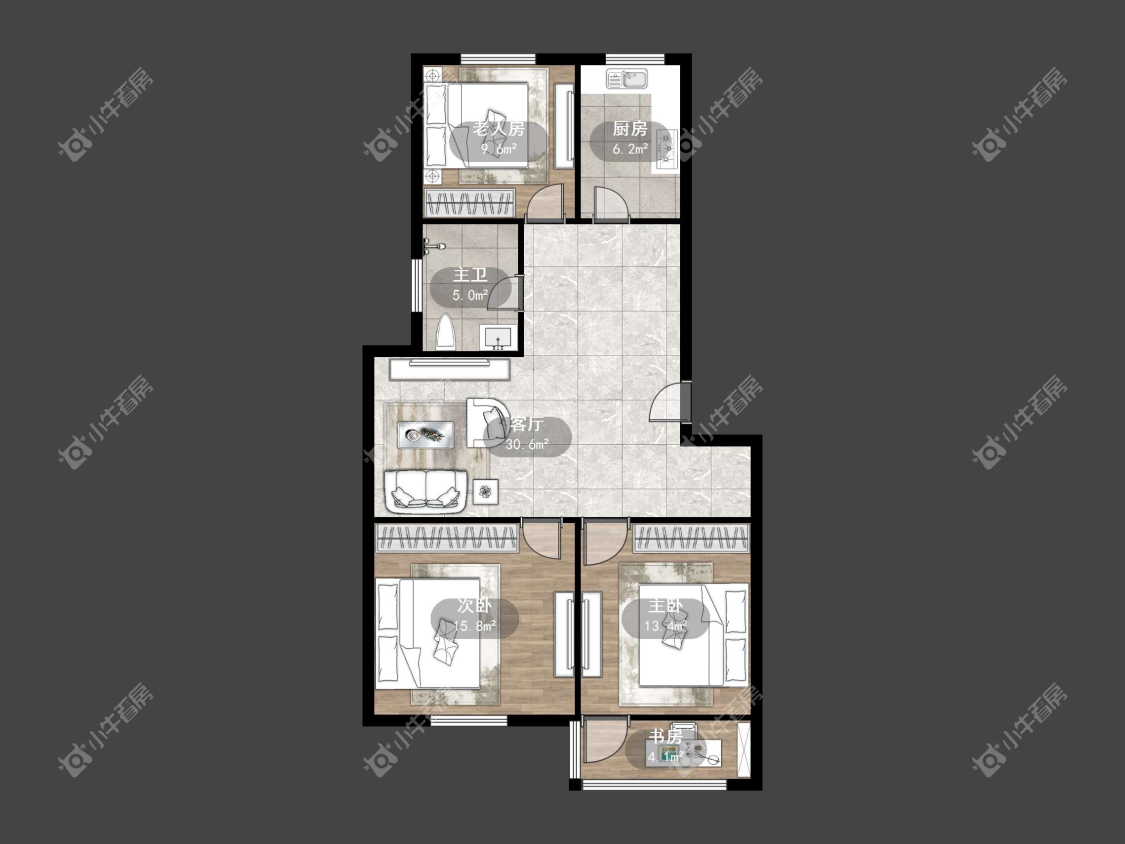 镇江伊甸园在售二手房源户型图_小牛看房