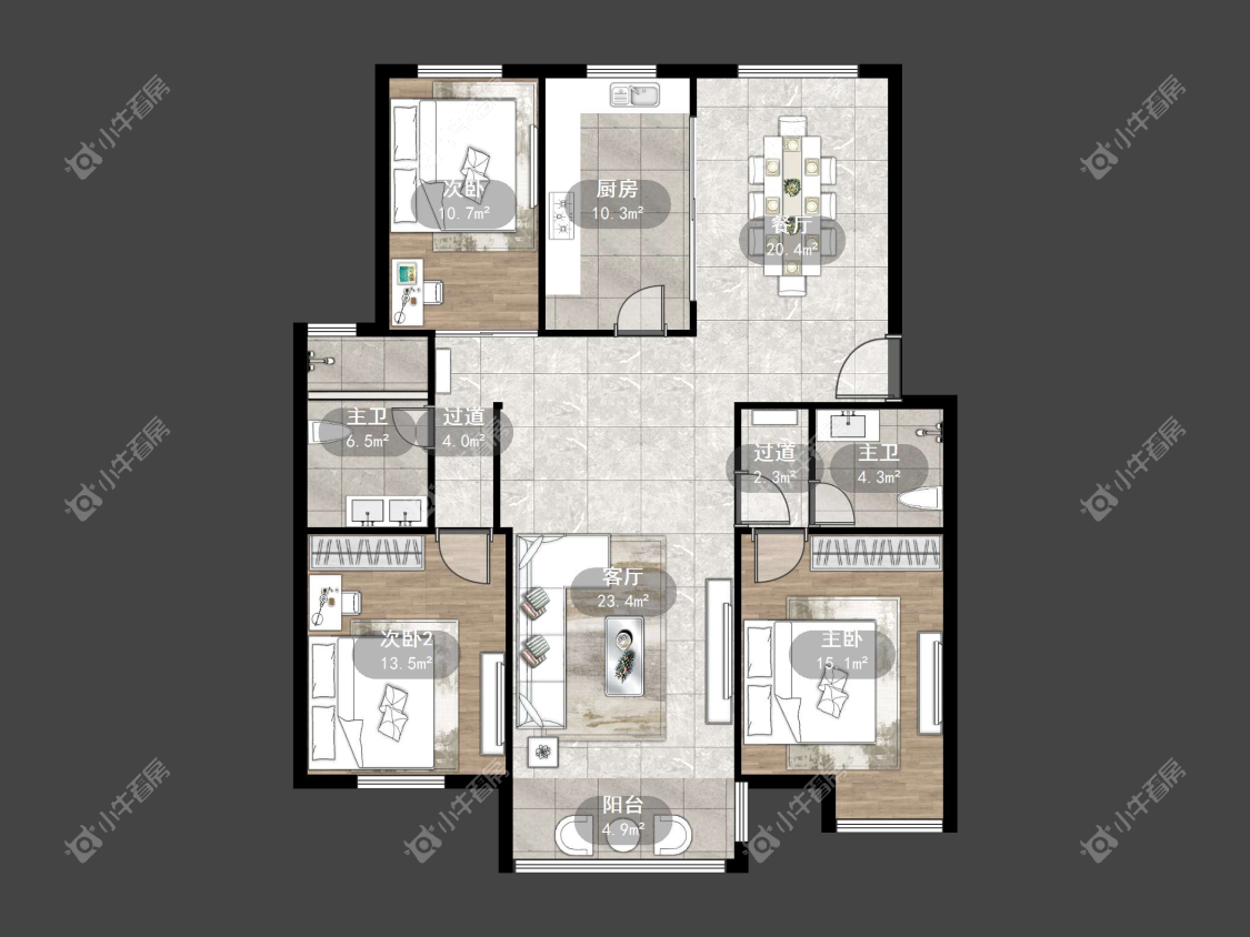 镇江温州城在售二手房源户型图_小牛看房