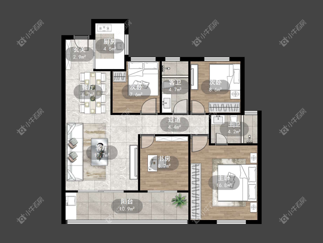 镇江中南熙悦城中南二期在售二手房源户型图_小牛看房