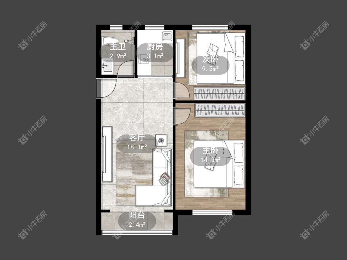 镇江海会新村在售二手房源户型图_小牛看房