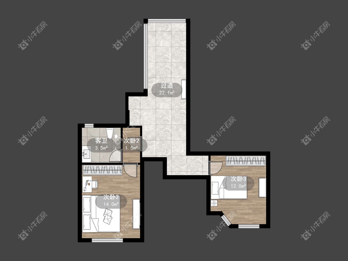 镇江锦轩华庭在售二手房源户型图_小牛看房