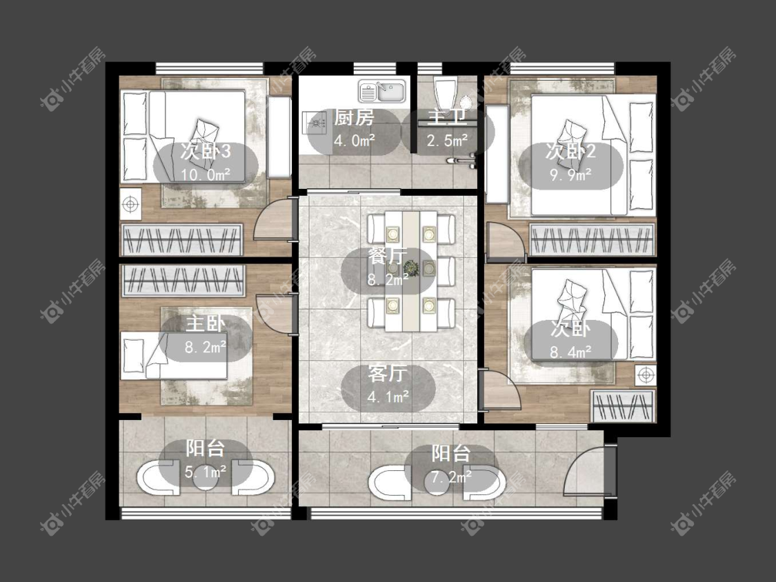 镇江赵家涵小区在售二手房源户型图_小牛看房