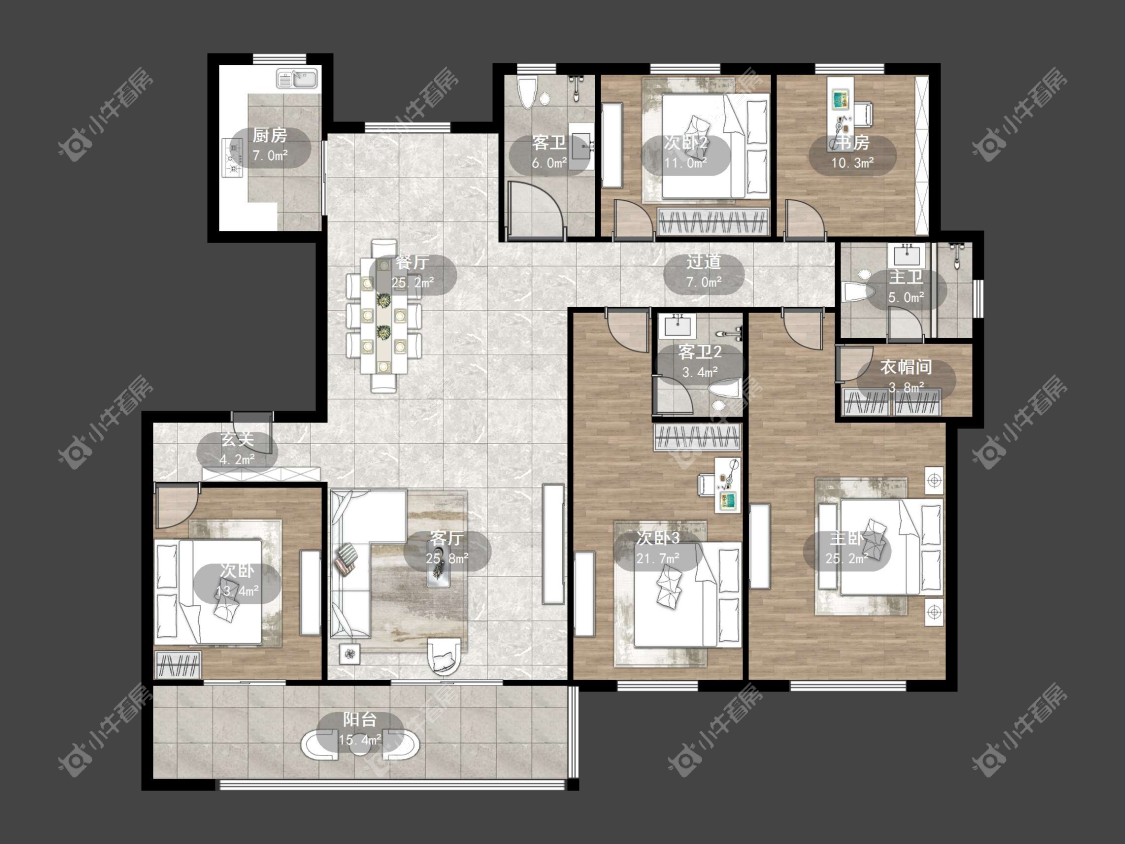镇江天怡南郡在售二手房源户型图_小牛看房