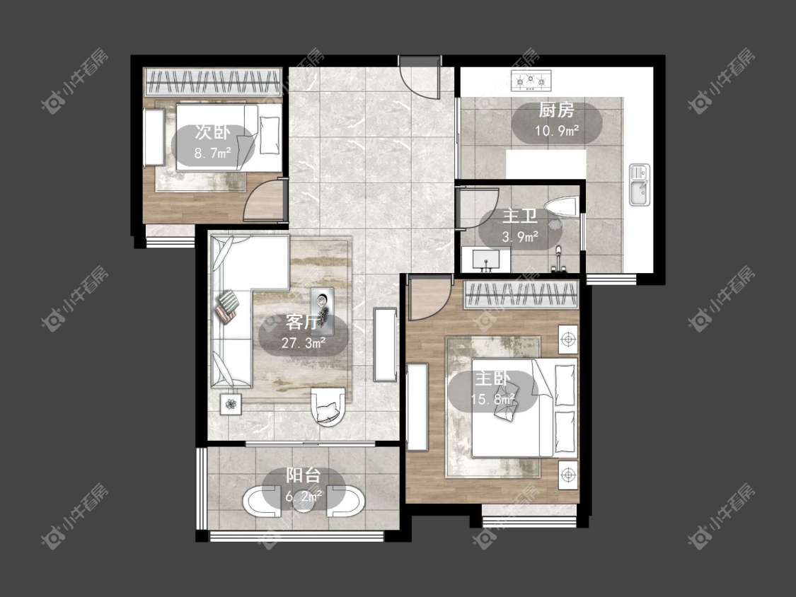 镇江金桥世纪城在售二手房源户型图_小牛看房