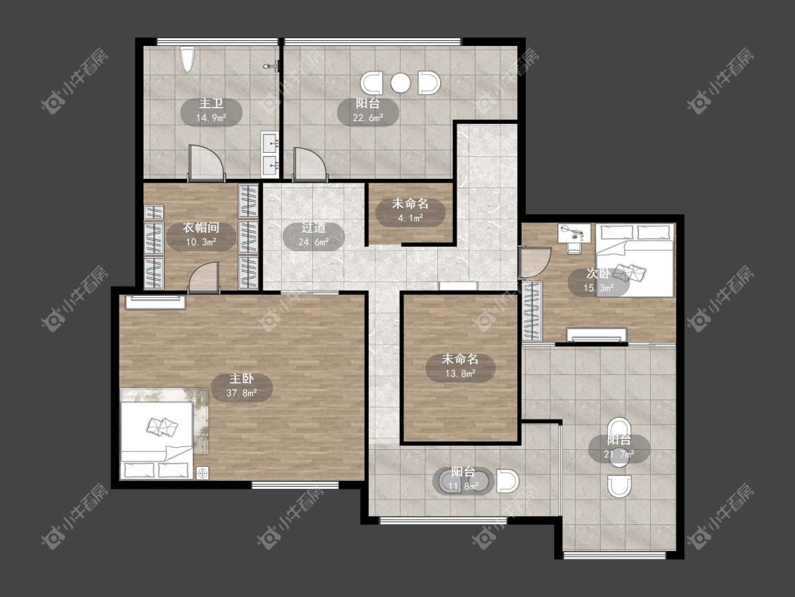镇江城市绿洲在售二手房源户型图_小牛看房