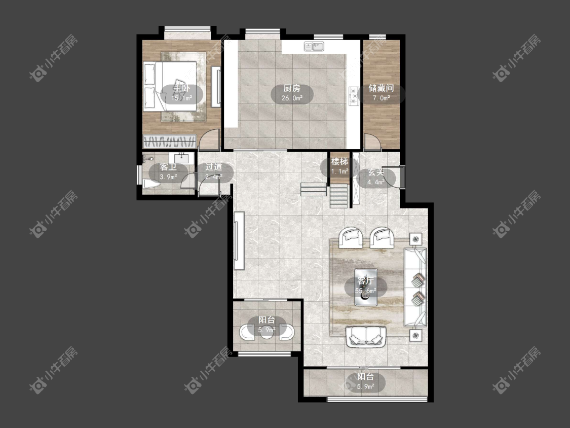 镇江城市绿洲在售二手房源户型图_小牛看房
