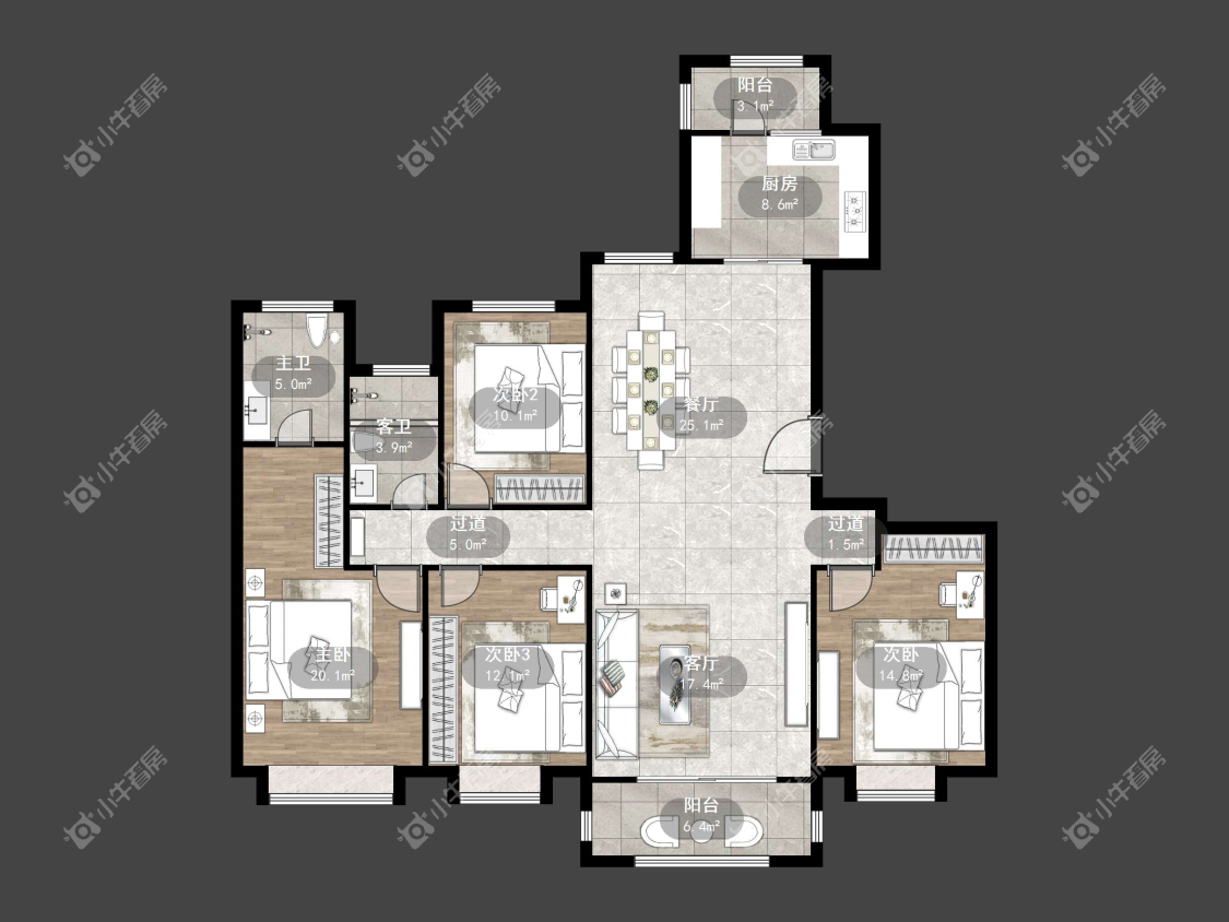 镇江大亚第一城在售二手房源户型图_小牛看房