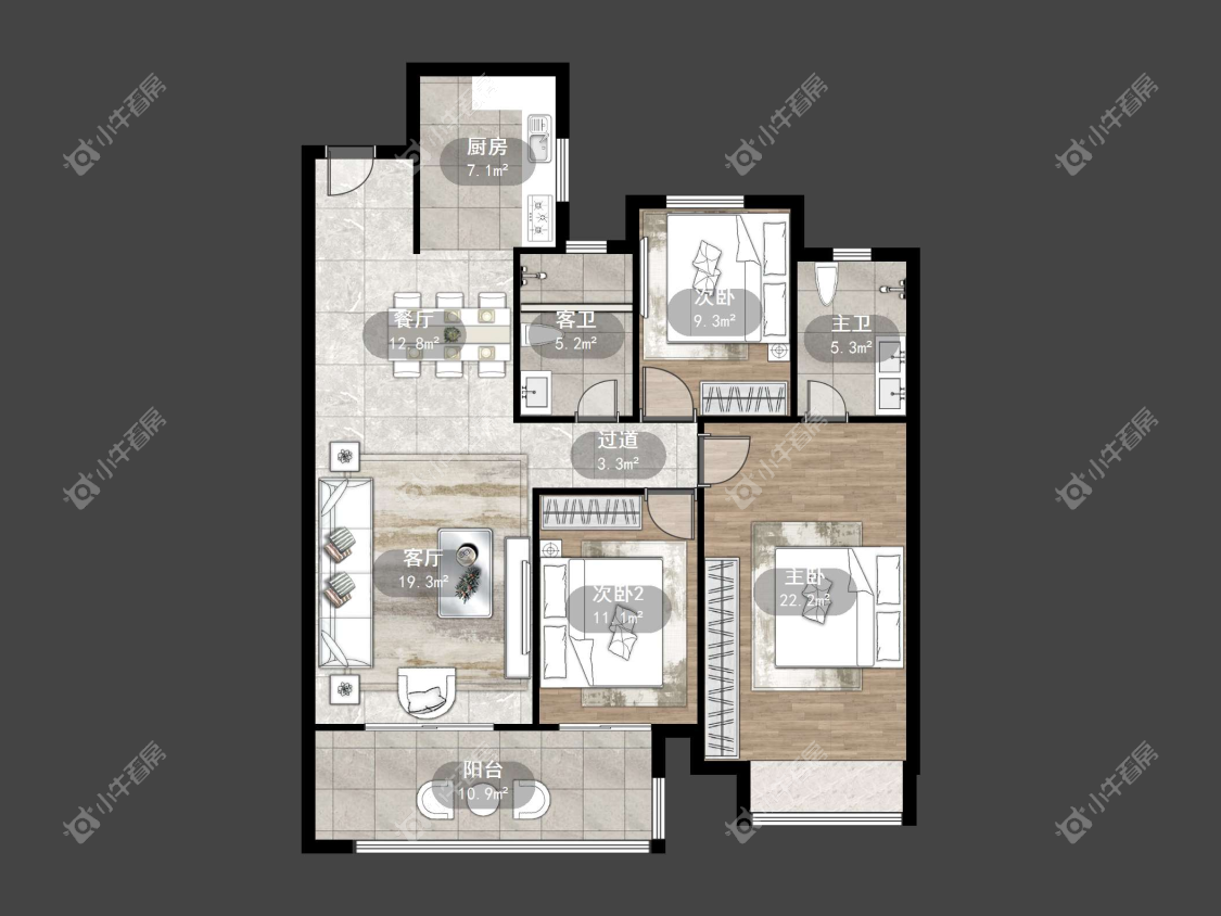 镇江万善上院在售二手房源户型图_小牛看房