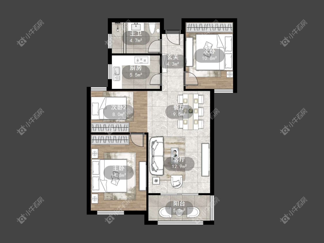 镇江惠和苑在售二手房源户型图_小牛看房