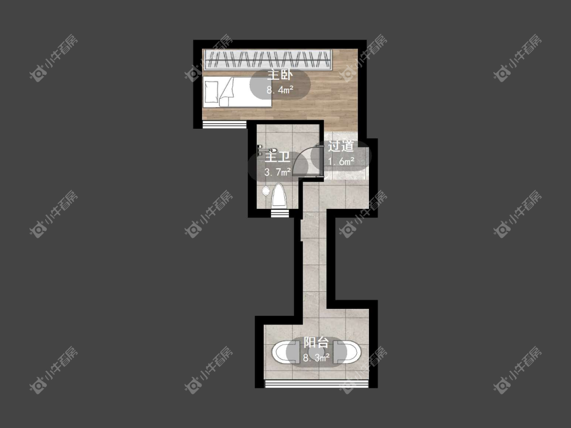 镇江贤桥公寓在售二手房源户型图_小牛看房