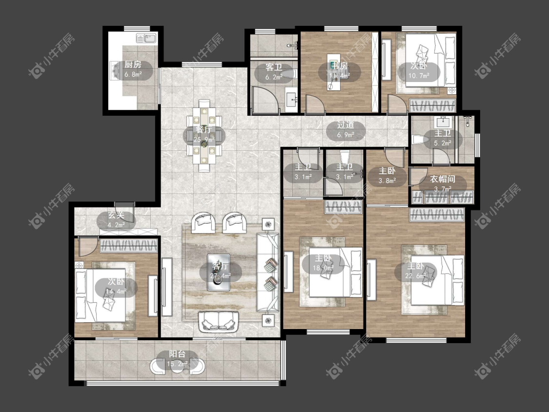 镇江天怡南郡在售二手房源户型图_小牛看房