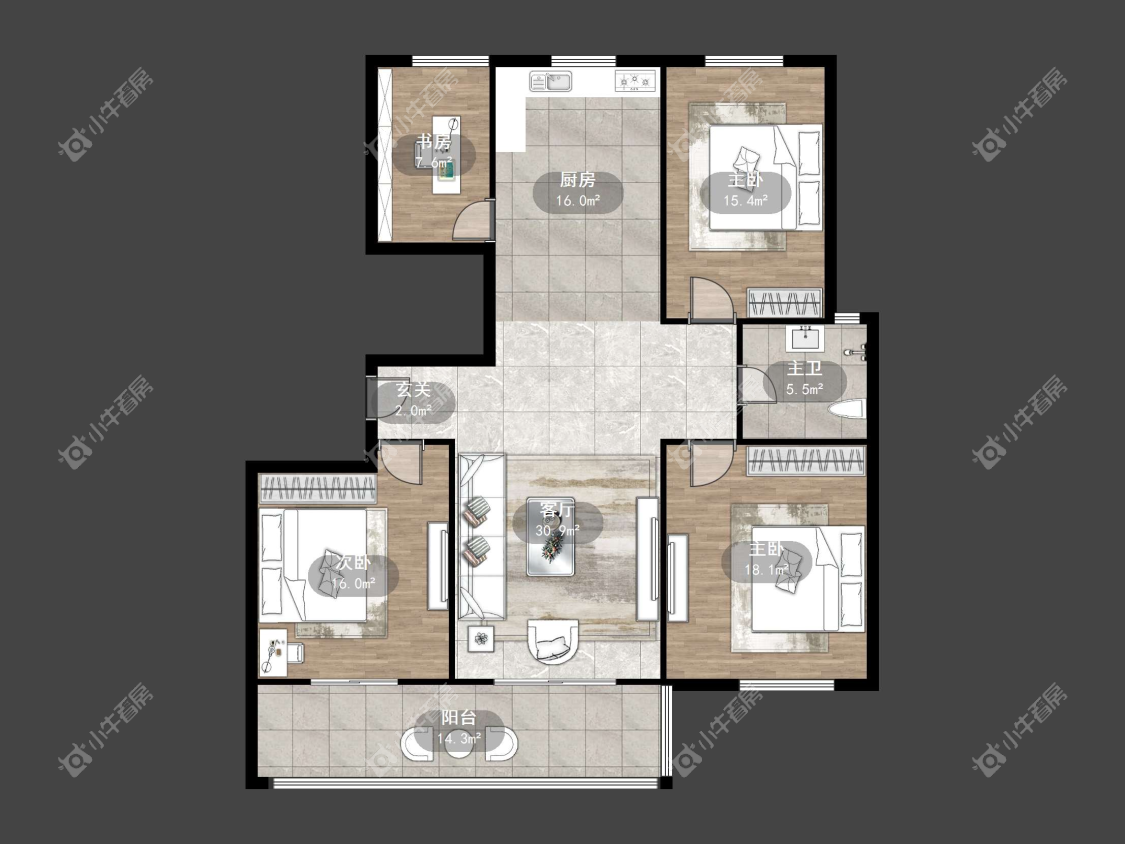 镇江和园在售二手房源户型图_小牛看房