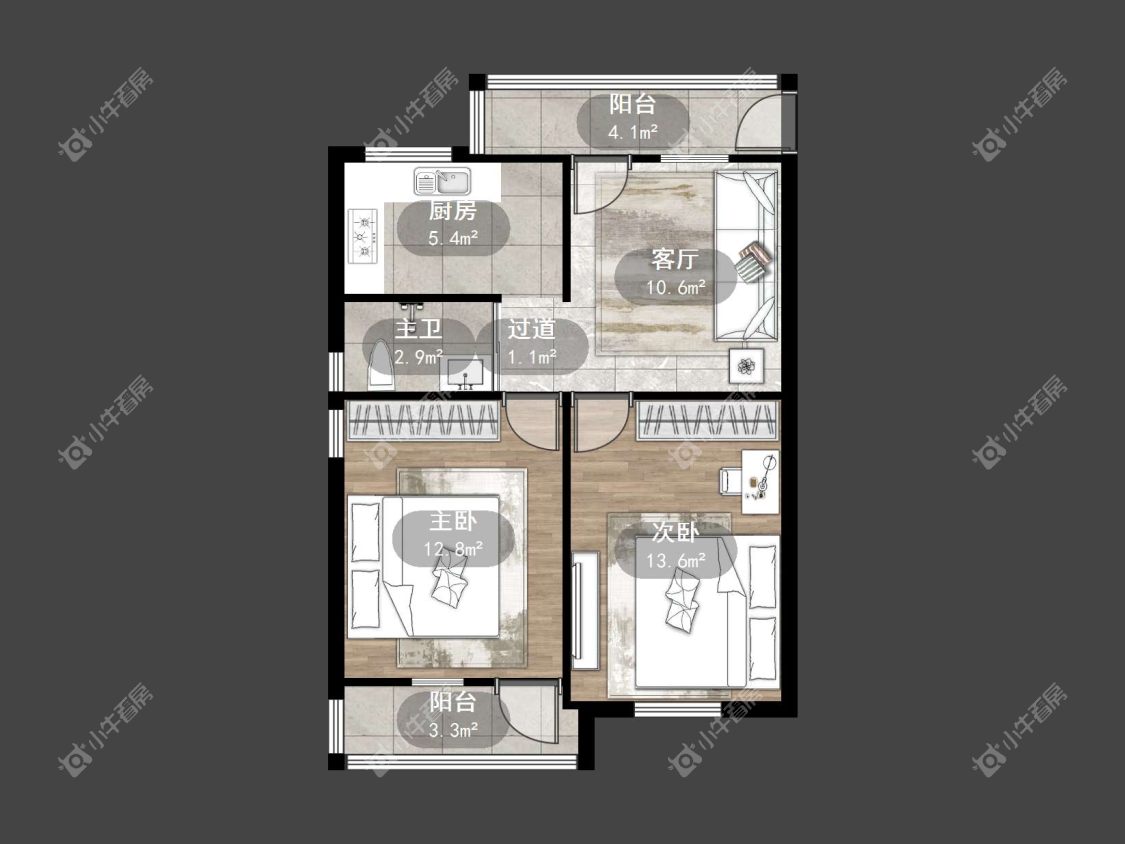 镇江华南新村在售二手房源户型图_小牛看房