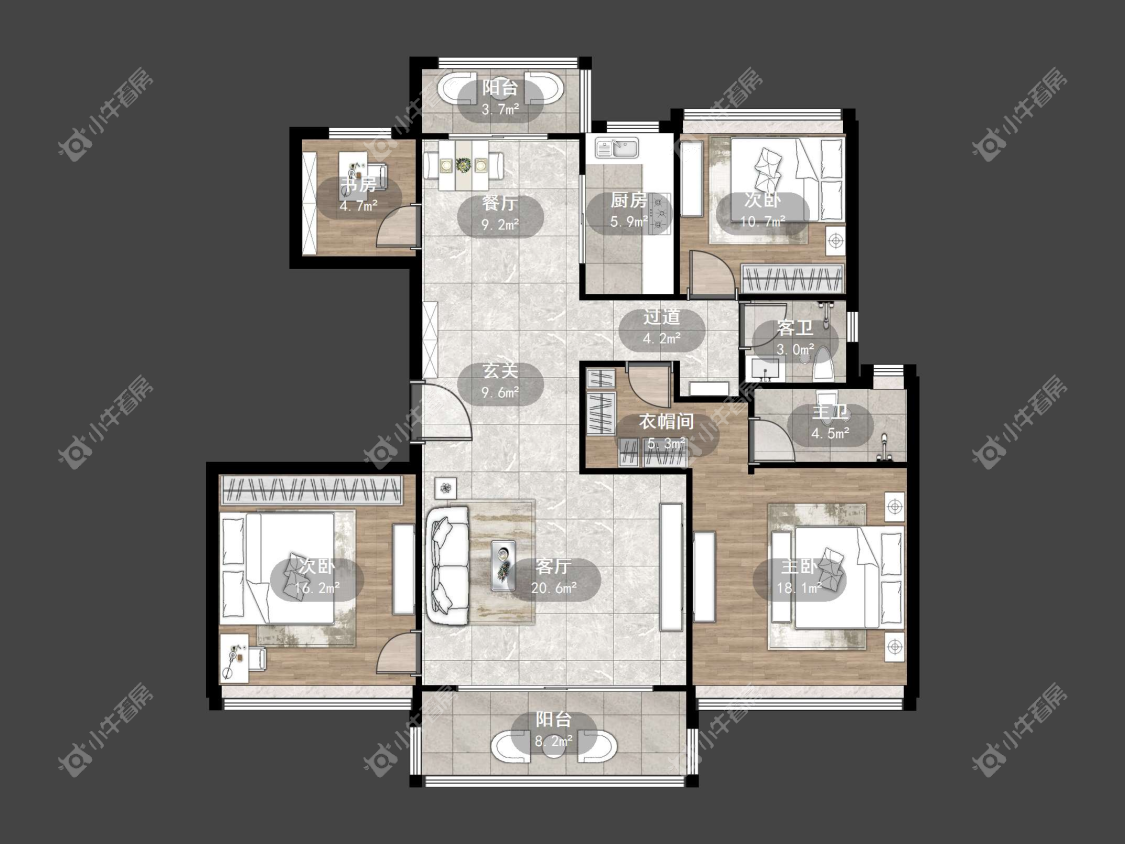镇江碧桂园樾府在售二手房源户型图_小牛看房