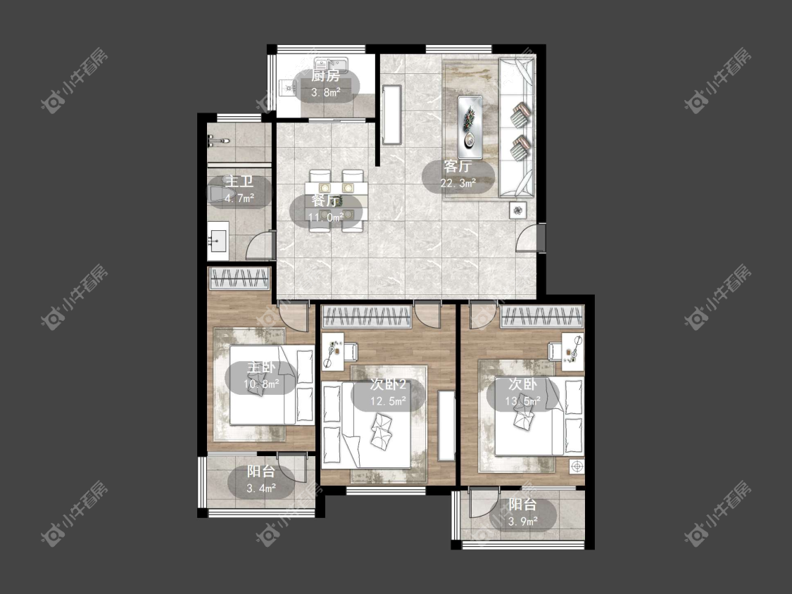 镇江丹桂园北区在售二手房源户型图_小牛看房
