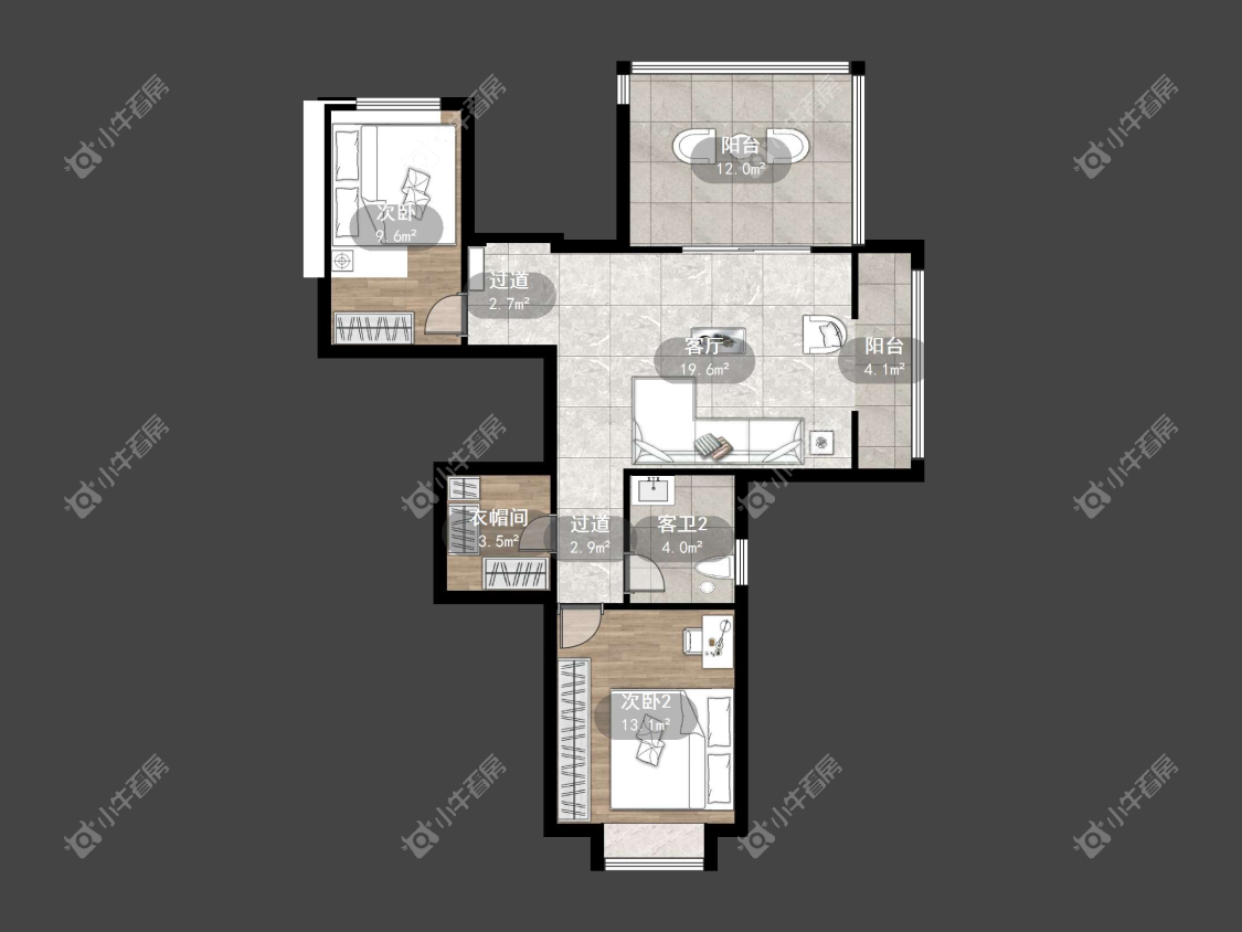 镇江名都新贵在售二手房源户型图_小牛看房