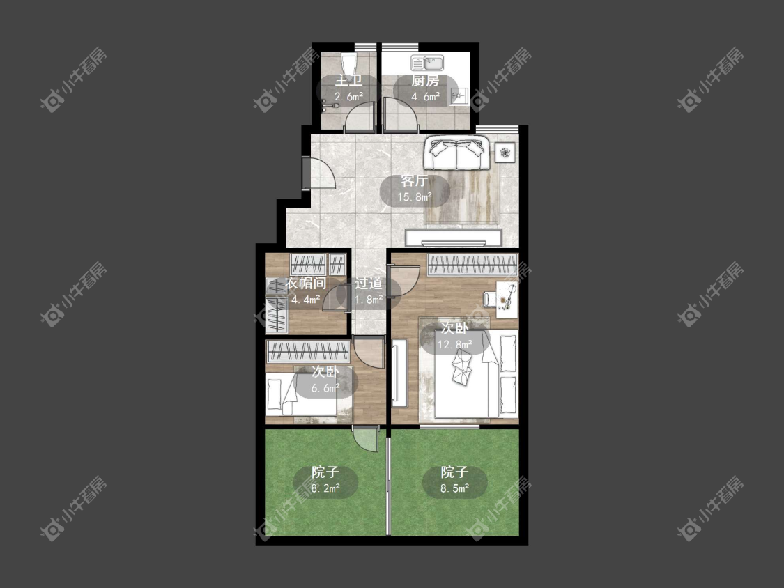 镇江伊甸园在售二手房源户型图_小牛看房