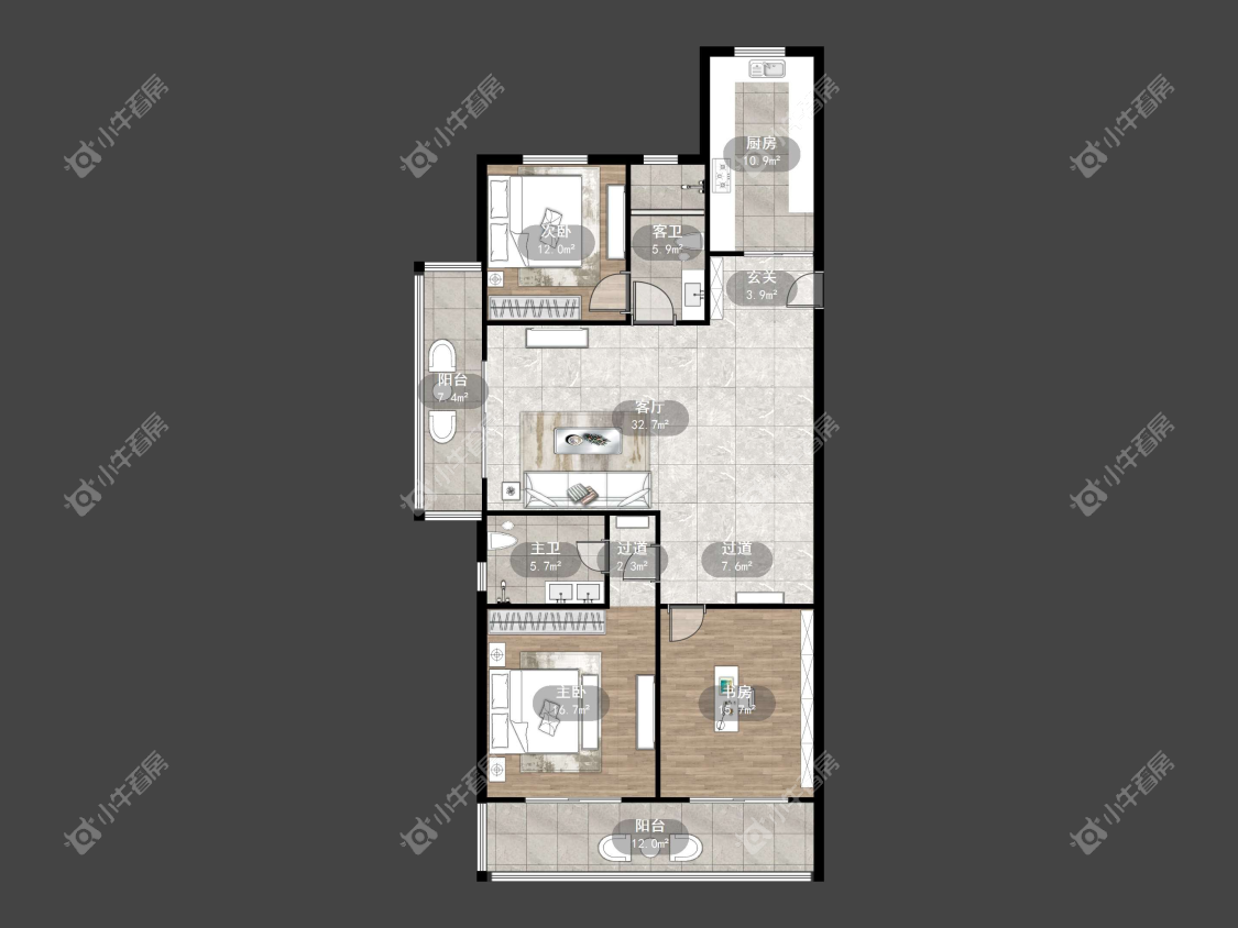 镇江万善上院在售二手房源户型图_小牛看房