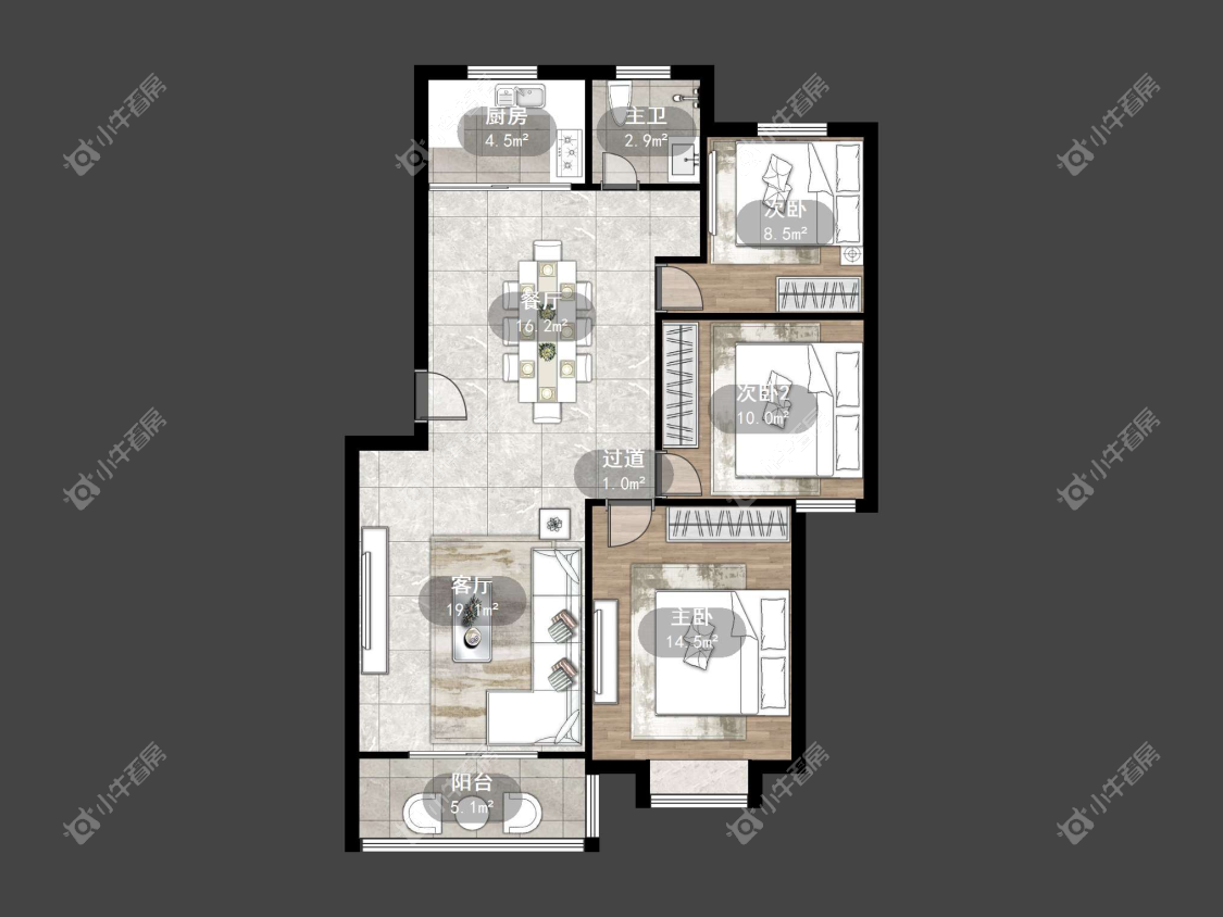 镇江新新家园在售二手房源户型图_小牛看房