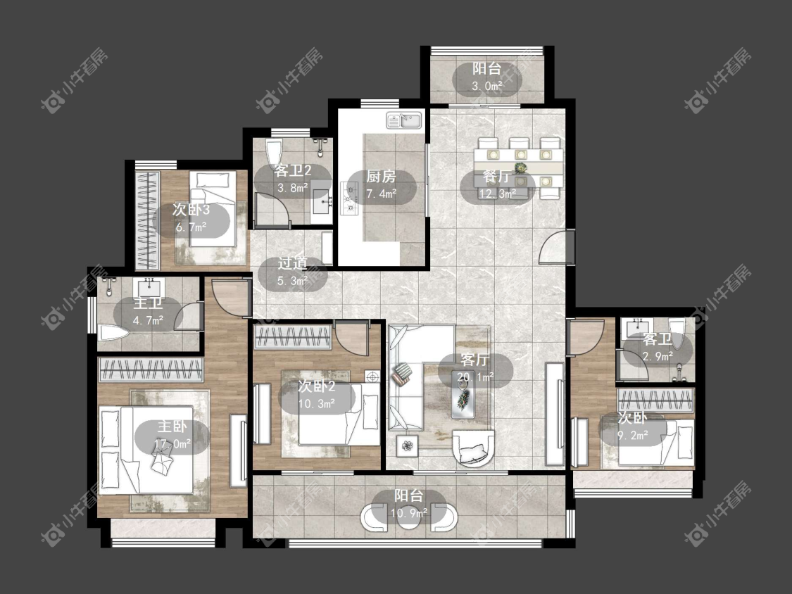 镇江爱家尚城在售二手房源户型图_小牛看房