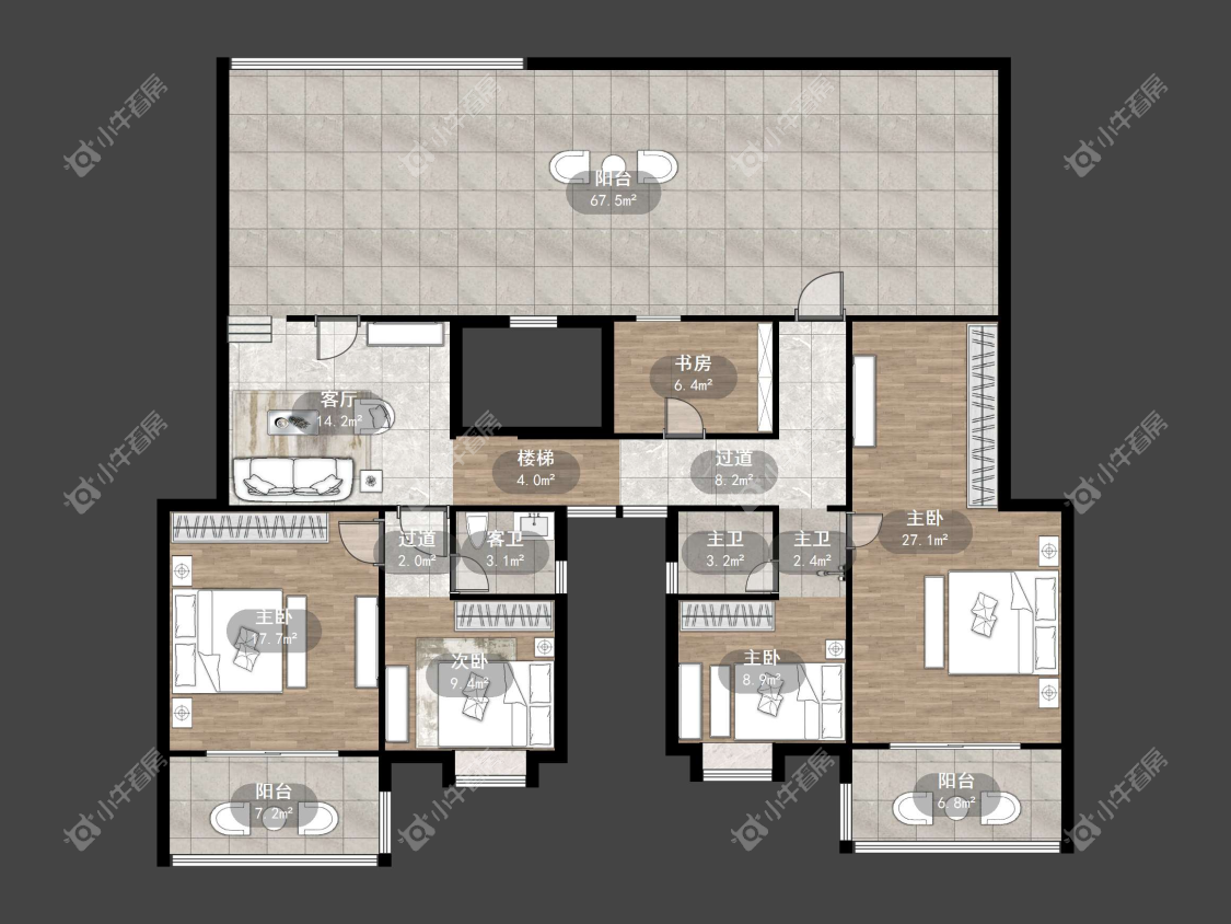 镇江城市绿洲在售二手房源户型图_小牛看房