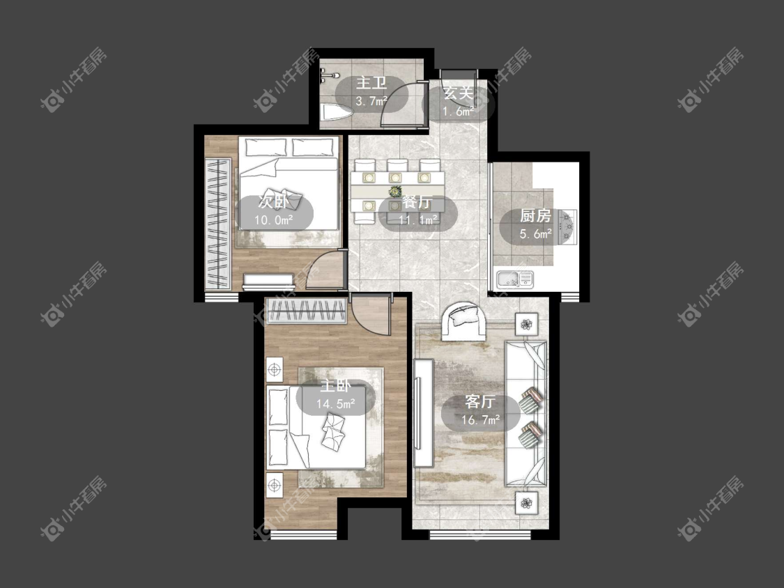 镇江丹凤国际在售二手房源户型图_小牛看房