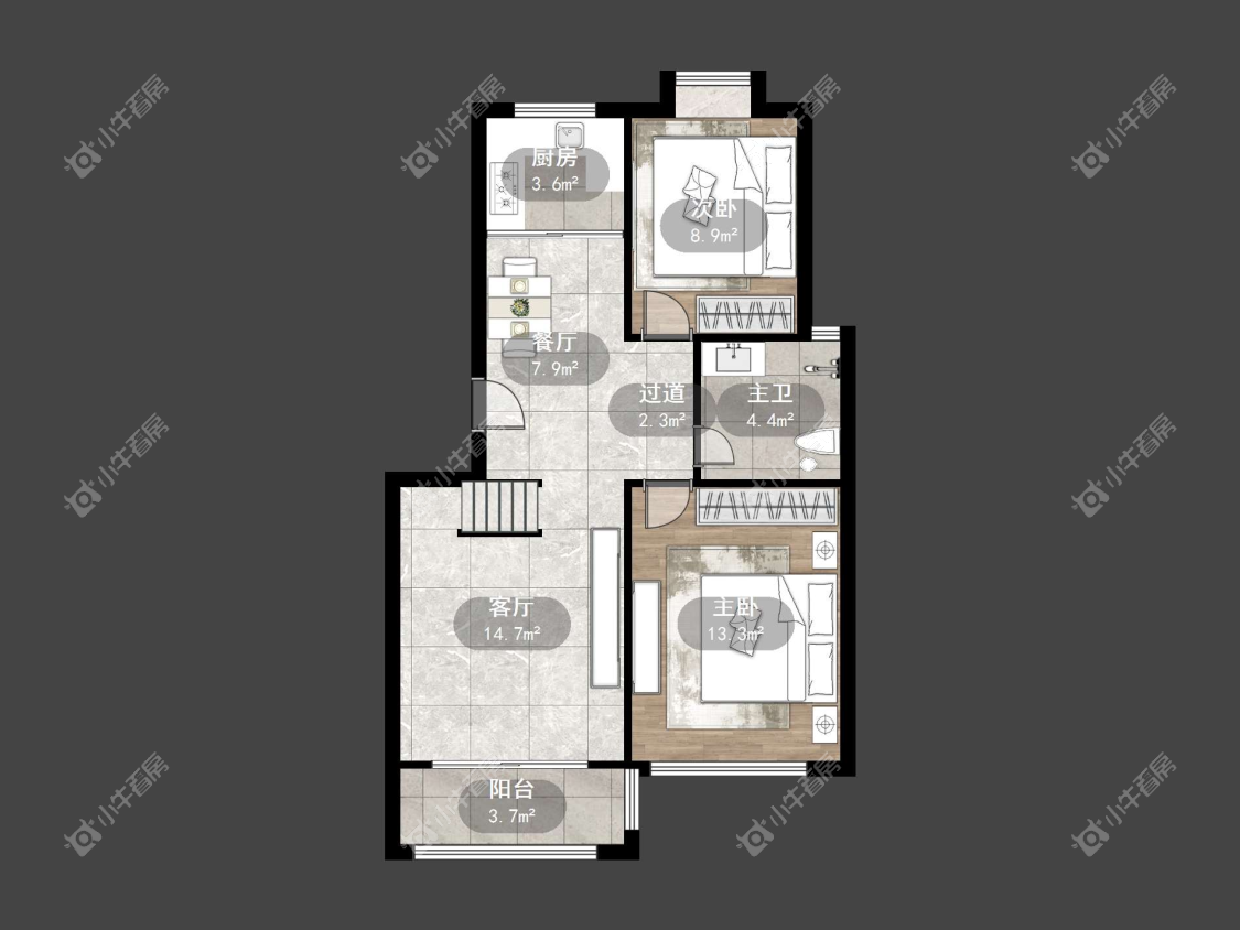 镇江练湖新城在售二手房源户型图_小牛看房