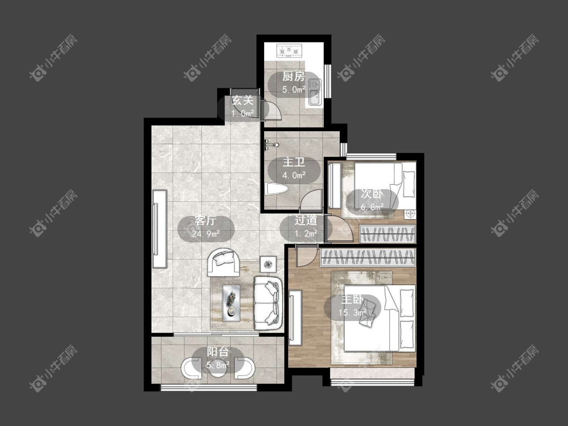 镇江大亚第一城在售二手房源户型图_小牛看房