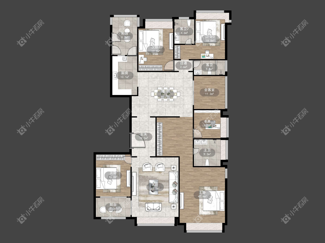 镇江恒大城在售二手房源户型图_小牛看房