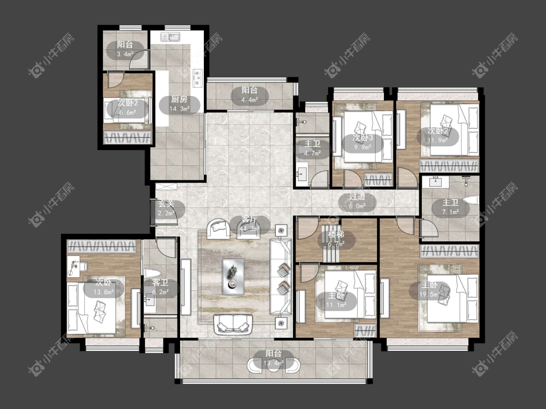 镇江碧桂园樾府在售二手房源户型图_小牛看房