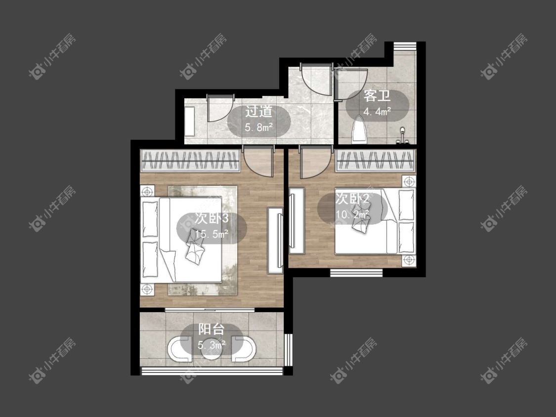 镇江欧洲城在售二手房源户型图_小牛看房