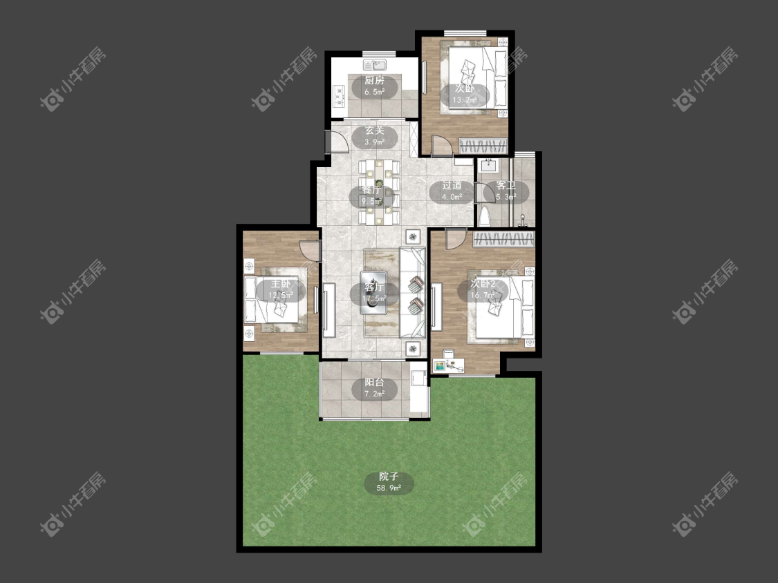 镇江滨河凤凰城在售二手房源户型图_小牛看房