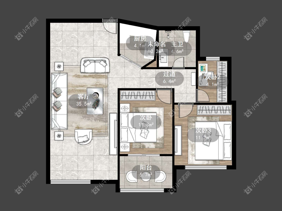 镇江紫竹园在售二手房源户型图_小牛看房
