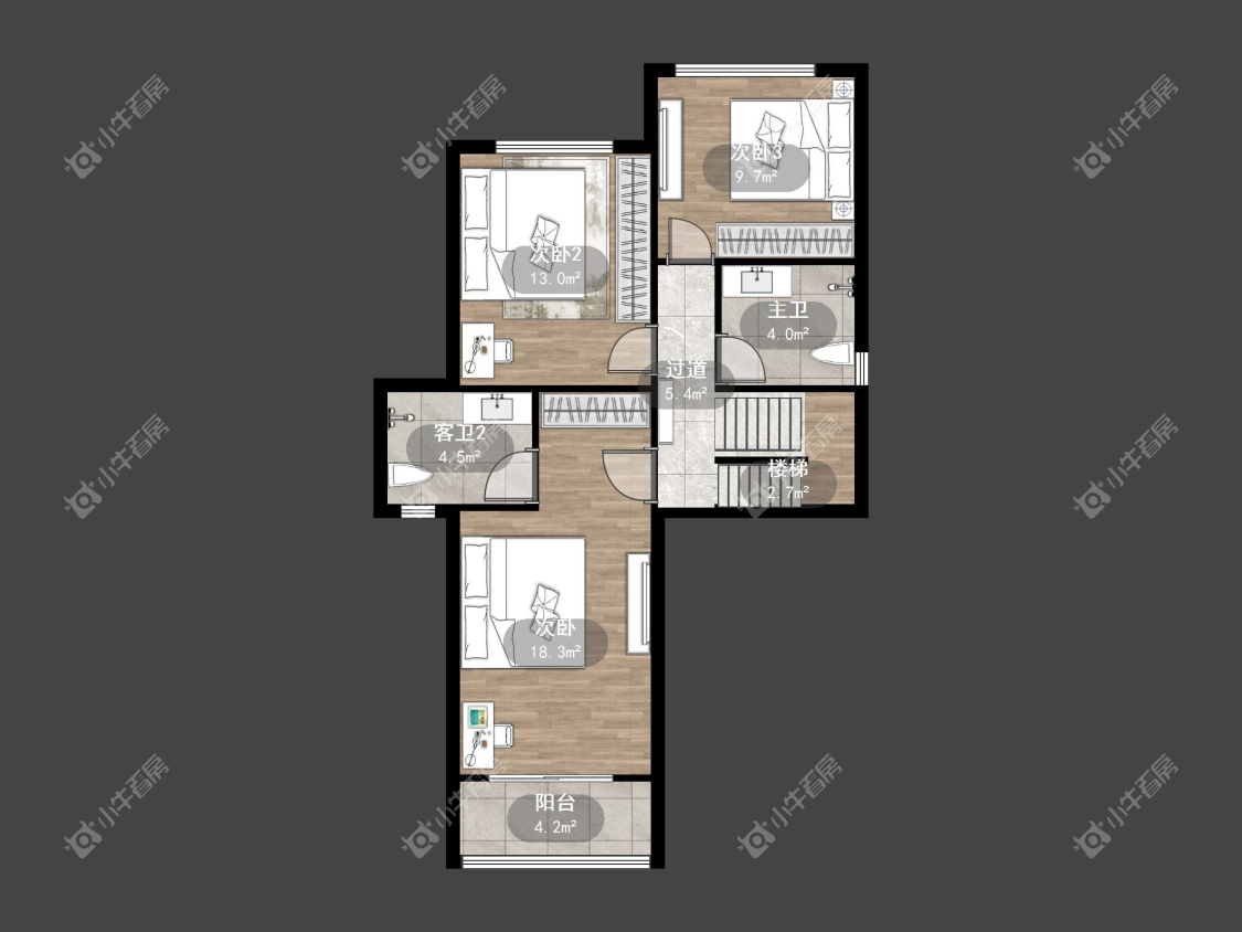 镇江天波城在售二手房源户型图_小牛看房