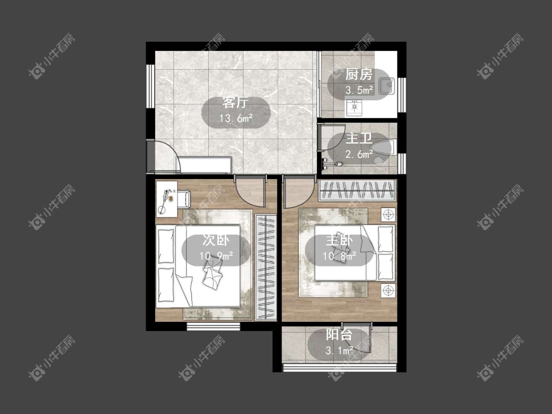 镇江华南新村在售二手房源户型图_小牛看房