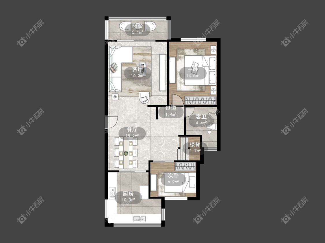 镇江新香草苑在售二手房源户型图_小牛看房